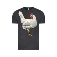 Vintage Black leghorn chicken Vintage Tee - LillyAllenDesigns
