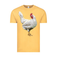 Vintage Mustard leghorn chicken Vintage Tee - LillyAllenDesigns