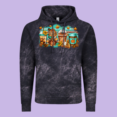 Thanksgiving Coffee Vintage Hoodie Designed By Jasminsmagicworld