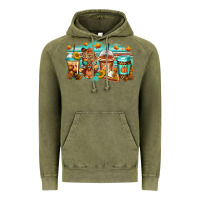 Vintage Olive thanksgiving coffee Vintage Hoodie - Jasminsmagicworld
