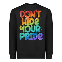 Black dont hide your pride Heavyweight Sweatshirt - MaliasSmallBusiness