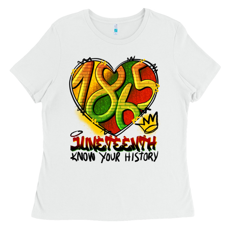 Juneteenth 1865 Graffiti Ladies Tee by HRA Design Shop | Teevron