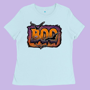 Boo Ladies Tee Designed By Jahusdesignshop