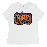 White boo Ladies Tee - JahusDesignShop
