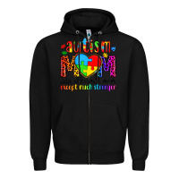 Black autism mom like a normal mom except much stronger Zipper Hoodie - Artiststas