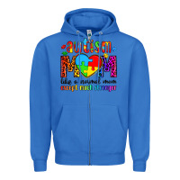 True Royal autism mom like a normal mom except much stronger Zipper Hoodie - Artiststas