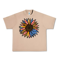 Burro Patriotic Sunflower Urban Heavy Tee - Jasminsmagicworld