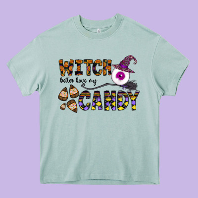 Witch Better Have My Candy Heavy Core Tee Designed By Cowhidedigitalart
