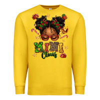 Lemon mini claus messy bun Premium Sweatshirt - texasbilliewilder