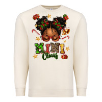 Sandshell mini claus messy bun Premium Sweatshirt - texasbilliewilder