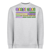 Heather Grey mardi gras beads Heavyweight Sweatshirt - MaliasSmallBusiness