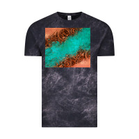 Cloud Black leather turquoise glitter tumbler Vintage Tee - Jasminsmagicworld