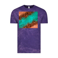 Cloud Purple leather turquoise glitter tumbler Vintage Tee - Jasminsmagicworld