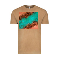 Leather Turquoise Glitter Tumbler Vintage Tee | Teevron