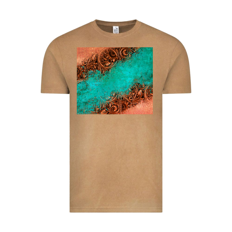 Leather Turquoise Glitter Tumbler Vintage Tee by Jasminsmagicworld | Teevron