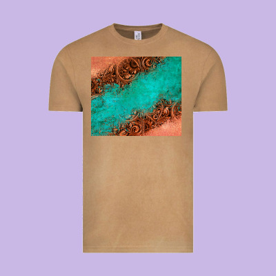 Leather Turquoise Glitter Tumbler Vintage Tee Designed By Jasminsmagicworld