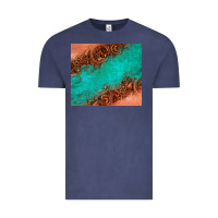 Vintage Denim leather turquoise glitter tumbler Vintage Tee - Jasminsmagicworld