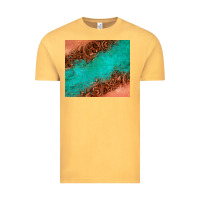 Vintage Mustard leather turquoise glitter tumbler Vintage Tee - Jasminsmagicworld