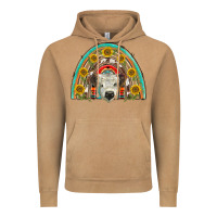 Vintage Camel scottish white calf  rainbow Vintage Hoodie - BarkalooDesign
