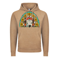 Scottish White Calf  Rainbow Vintage Hoodie | Teevron