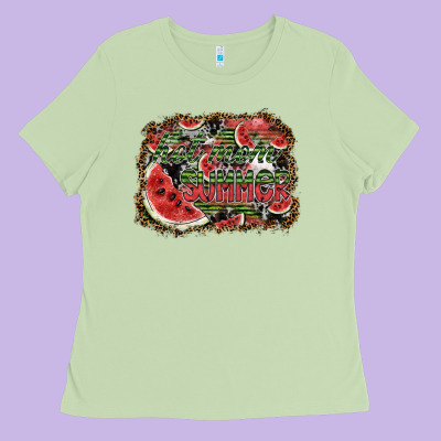 Hot Mom Summer Ladies Tee Designed By Sublimationcraftshop
