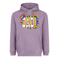 Lavender Dad Pride Heavyweight Hoodie - NancyCooperArtShop