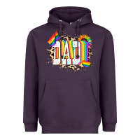 Plum Dad Pride Heavyweight Hoodie - NancyCooperArtShop