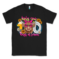 Black Holy Cow 100 Days Of School Classic Tee - CowhideDigitalArt