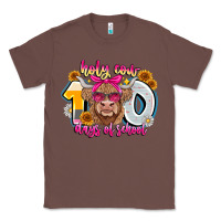 Chestnut Holy Cow 100 Days Of School Classic Tee - CowhideDigitalArt