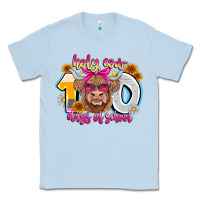 Dusty Blue Holy Cow 100 Days Of School Classic Tee - CowhideDigitalArt