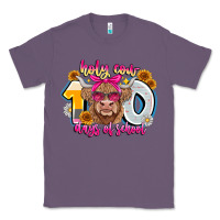 Lavender Holy Cow 100 Days Of School Classic Tee - CowhideDigitalArt