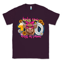 Plum Holy Cow 100 Days Of School Classic Tee - CowhideDigitalArt