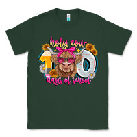 Sports Green Holy Cow 100 Days Of School Classic Tee - CowhideDigitalArt