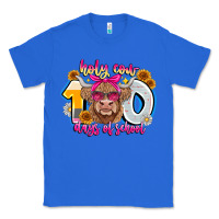 True Royal Holy Cow 100 Days Of School Classic Tee - CowhideDigitalArt