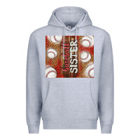 Heather Grey baseball sister Premium Hoodie - TumblerDesignByShophia
