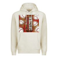Oatmeal Heather baseball sister Premium Hoodie - TumblerDesignByShophia