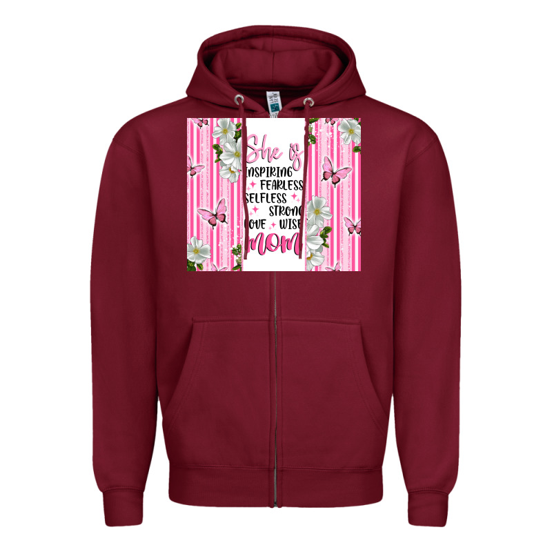 Mother's Day Inspirational Quotes Zipper Hoodie by Artiststas | Teevron