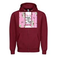 Burgundy mother's day inspirational quotes Zipper Hoodie - Artiststas