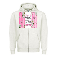 Oatmeal Heather mother's day inspirational quotes Zipper Hoodie - Artiststas