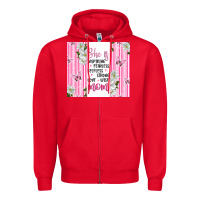 Red mother's day inspirational quotes Zipper Hoodie - Artiststas