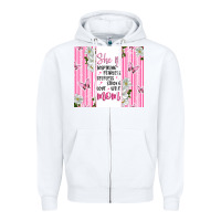 White mother's day inspirational quotes Zipper Hoodie - Artiststas