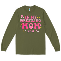 Army Green in my wrestling mom era Long Sleeve Tee - MaliasSmallBusiness