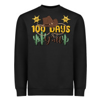 Black 100 days y'all Heavyweight Sweatshirt - MaliasSmallBusiness