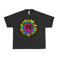 Pigment Black Peace Hippie Sunflower Urban Heavy Tee - Jasminsmagicworld