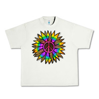 Pistachio Peace Hippie Sunflower Urban Heavy Tee - Jasminsmagicworld