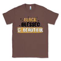 Chestnut black blessed & beautiful Classic Tee - MaliasSmallBusiness