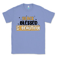 Colony Blue black blessed & beautiful Classic Tee - MaliasSmallBusiness