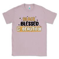 Lilac black blessed & beautiful Classic Tee - MaliasSmallBusiness