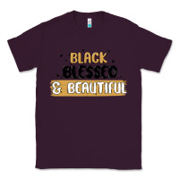 Plum black blessed & beautiful Classic Tee - MaliasSmallBusiness