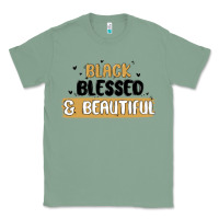 Sage black blessed & beautiful Classic Tee - MaliasSmallBusiness